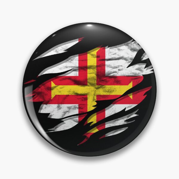 Item preview, Ripped Rip Open Guernsey Flag Palm designed and sold by rafaeltto.