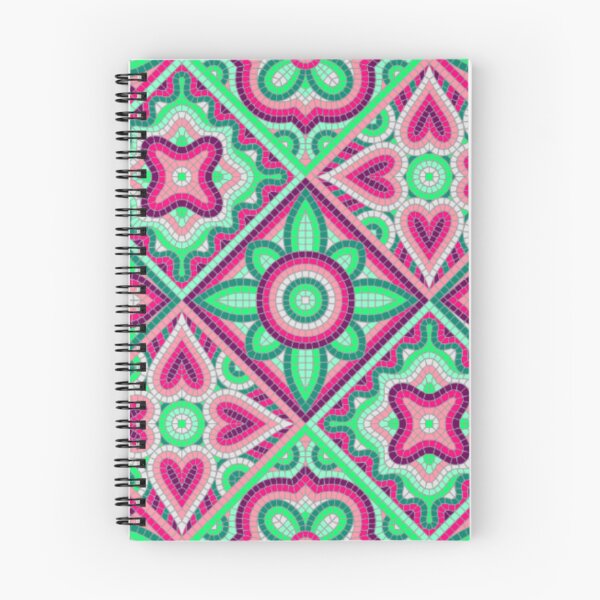 Item preview, Mosaic Ceramic Pink Green Pattern designed and sold by CreativeMagi.