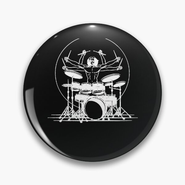 Artikelvorschau, Lustiger Schlagzeuger Virtuvian Drummer Man DaVinci entworfen und verkauft von MelodyReed1.