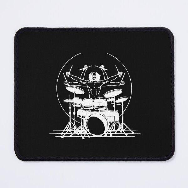 Item preview, Funny Drummer Virtuvian Drummer Man DaVinci  designed and sold by MelodyReed1.