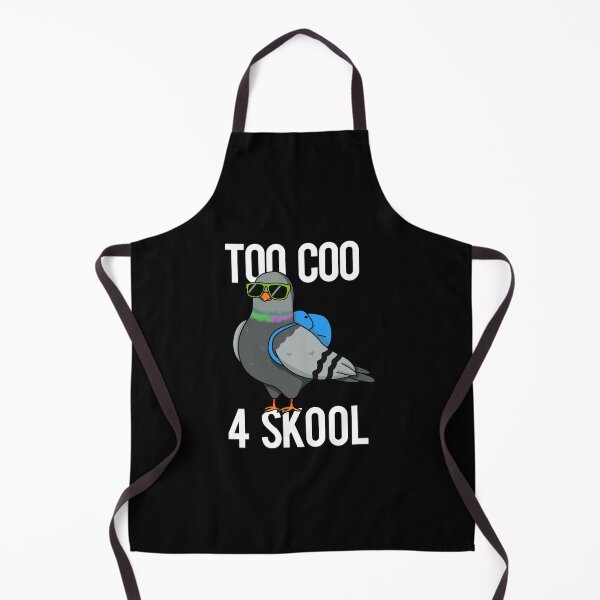 Item preview, Too Coo 4 Skool Funny Pigeon Puns (Dark BG) designed and sold by punnybone.