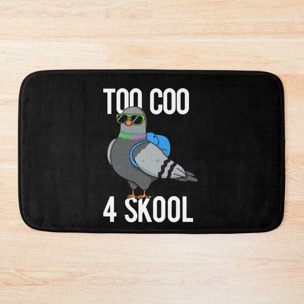 Item preview, Too Coo 4 Skool Funny Pigeon Puns (Dark BG) designed and sold by punnybone.