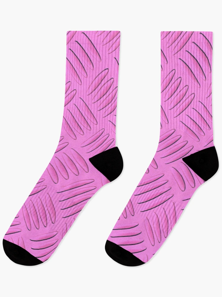 Thumbnail 1 of 5, Socks, Pink Metal Pattern designed and sold by CreativeMagi.