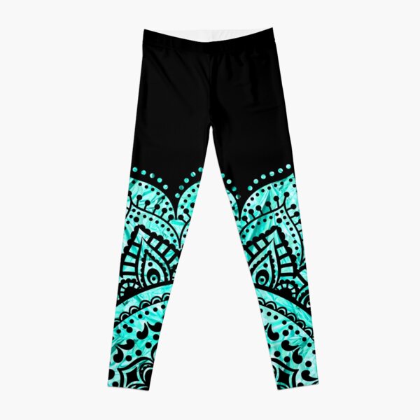 Teal Mandala Leggings