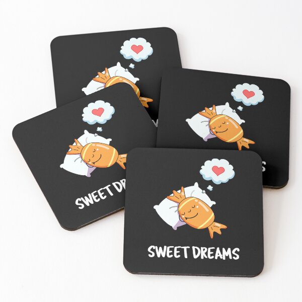 Item preview, Sweet Dreams Funny Candy Puns (Dark BG) designed and sold by punnybone.