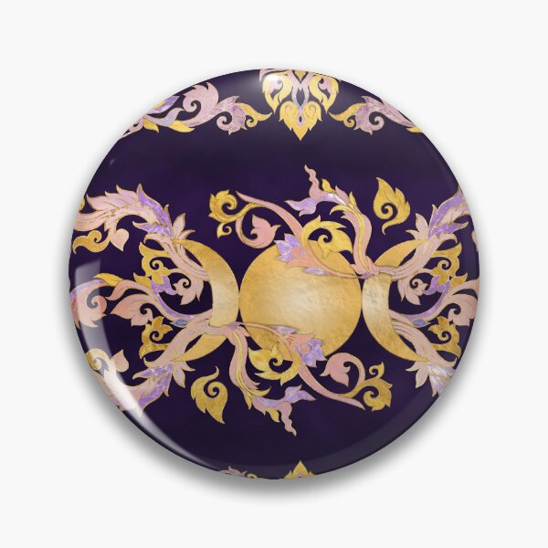 Item preview, Triple Moon - Triple Goddess Fluorite and Gold designed and sold by k9printart.