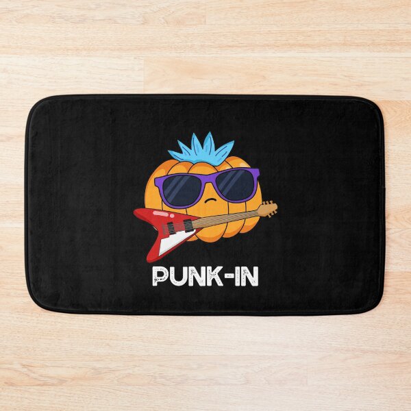 Item preview, Punk-in Funny Punk Rock Pumpkin Puns (Dark BG) designed and sold by punnybone.