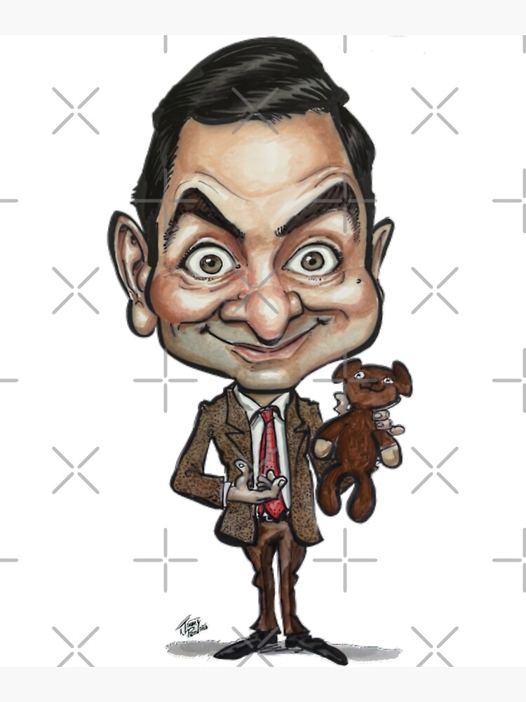 Mr Bean And Teddy Poster For Sale By Royalericher Redbubble