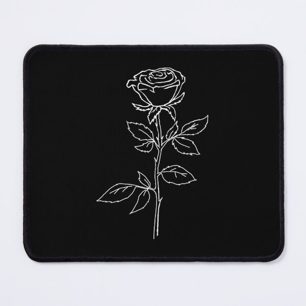 Item preview, June Birth Flower - White Rose Drawing  designed and sold by Digi Artworks Store.