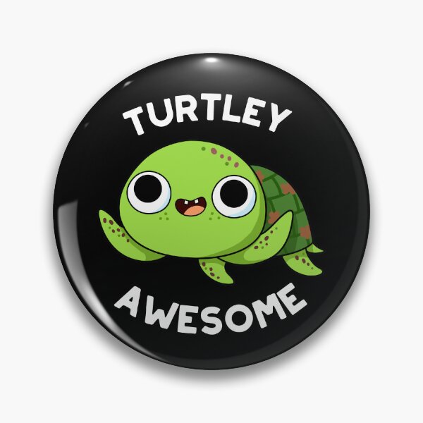Item preview, Turtley Awesome Funny Turtle Puns (Dark BG) designed and sold by punnybone.
