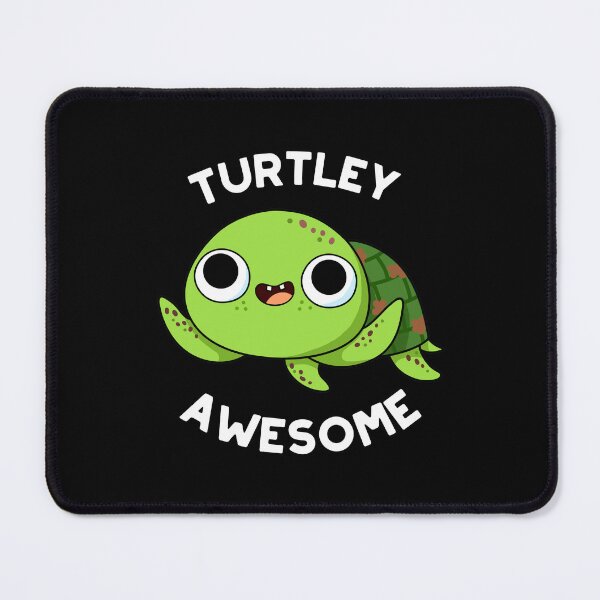 Item preview, Turtley Awesome Funny Turtle Puns (Dark BG) designed and sold by punnybone.