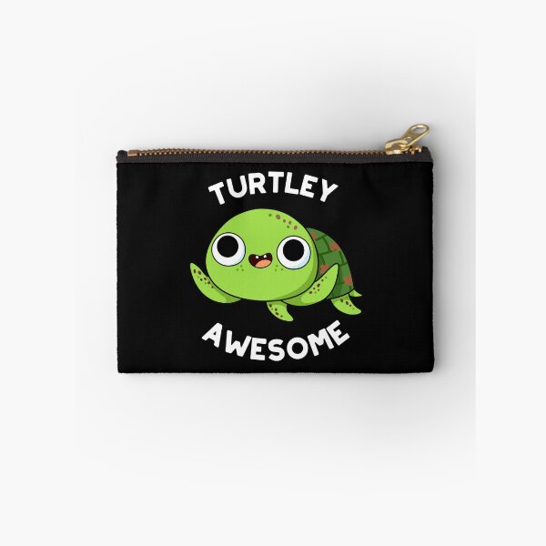 Item preview, Turtley Awesome Funny Turtle Puns (Dark BG) designed and sold by punnybone.