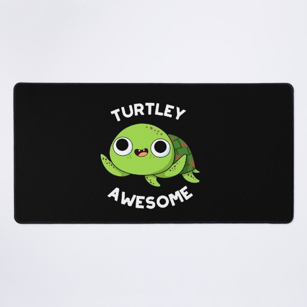 Item preview, Turtley Awesome Funny Turtle Puns (Dark BG) designed and sold by punnybone.