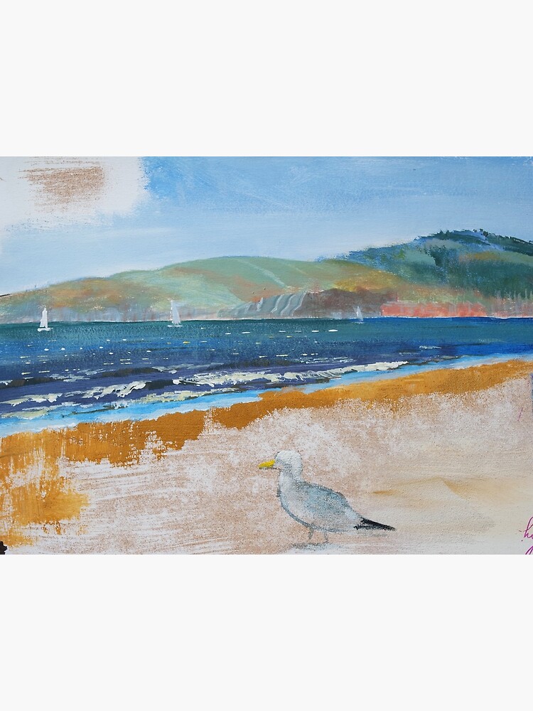 "Devon coast seascape landscape painting exmouth" Art Print for Sale by