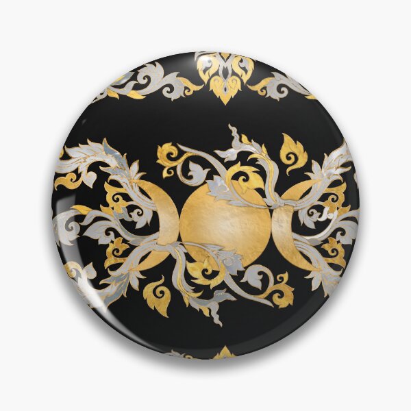 Item preview, Triple Moon - Triple Goddess Pearl and Gold designed and sold by k9printart.
