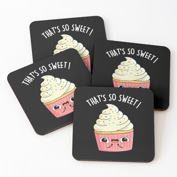 Item preview, That's So Sweet Funny Cupcake Puns (Dark BG) designed and sold by punnybone.
