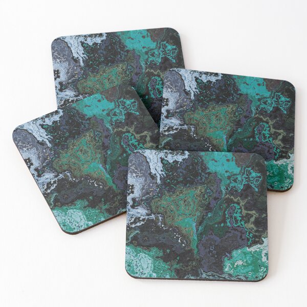Aperçu de l'œuvre Marbre vert de malachite et vagues de la mer créée et vendue par mennawagih7.