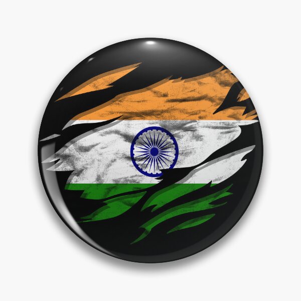 Artikelvorschau, Ripped Rip Open India Flag Palm entworfen und verkauft von rafaeltto.