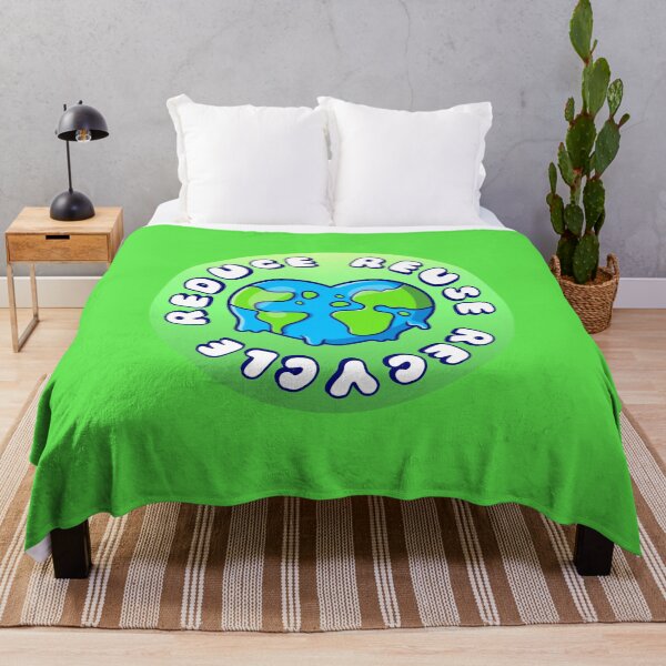 Item preview, Reduce Reuse Recycle Earth Heart designed and sold by everything4eva.