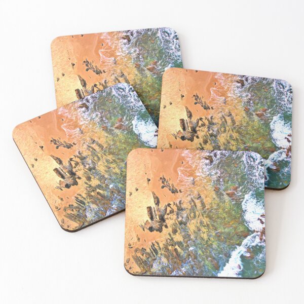 Item preview, Pebbly Beach Digital Art Mallacoota Top Down View designed and sold by Colin Dixon.