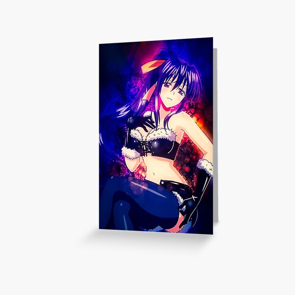 Akeno Himejima High School DxD Anime Girl Drawing Fanart Greeting Card for  Sale by Spacefoxart