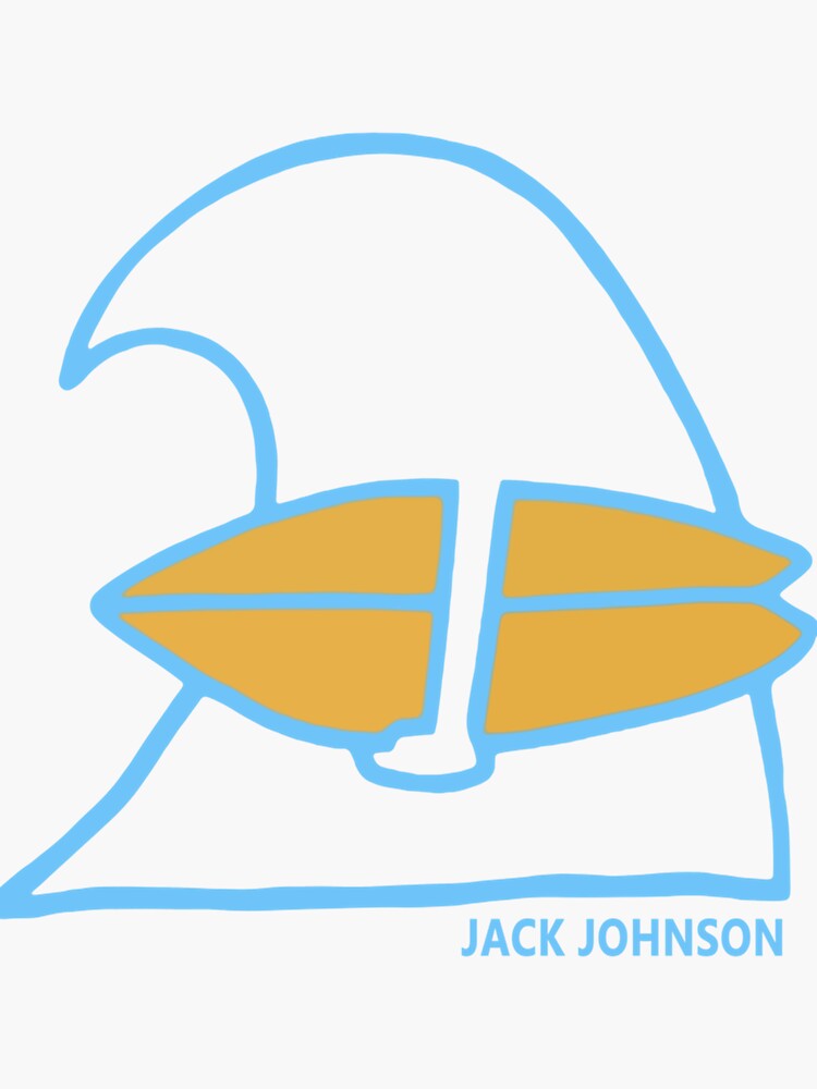 "Jack Johnson Merch Wave " Sticker for Sale by TeeTELIER Redbubble