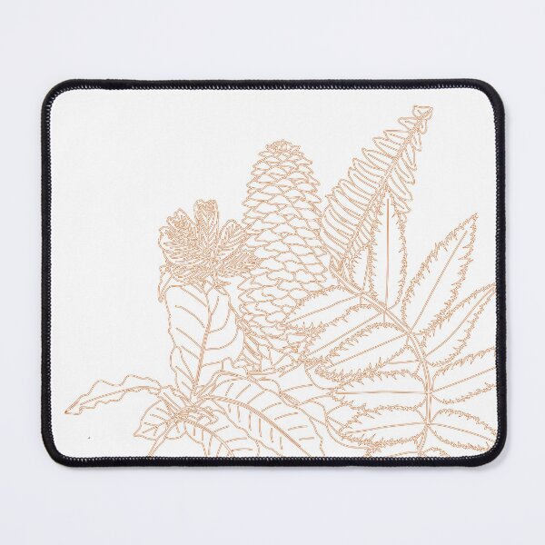 Item preview, Fall autumn golden leaf line artwork designed and sold by AnnaEleCreate.