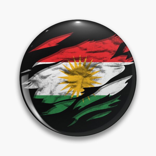 Item preview, Ripped Rip Open Iraqi Kurdistan Flag Palm designed and sold by rafaeltto.