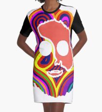 grateful dead jerry garcia face Graphic T-Shirt Dress
