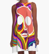 grateful dead jerry garcia face A-Line Dress