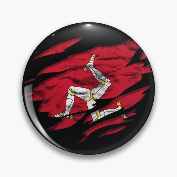 Item preview, Ripped Rip Open Isle of Man Flag Palm designed and sold by rafaeltto.