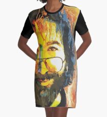 grateful dead jerry garcia face Graphic T-Shirt Dress