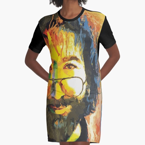 grateful dead jerry garcia face Graphic T-Shirt Dress