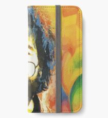 dankbar toter jerry garcia gesicht iPhone Flip-Case/Hülle/Klebefolie