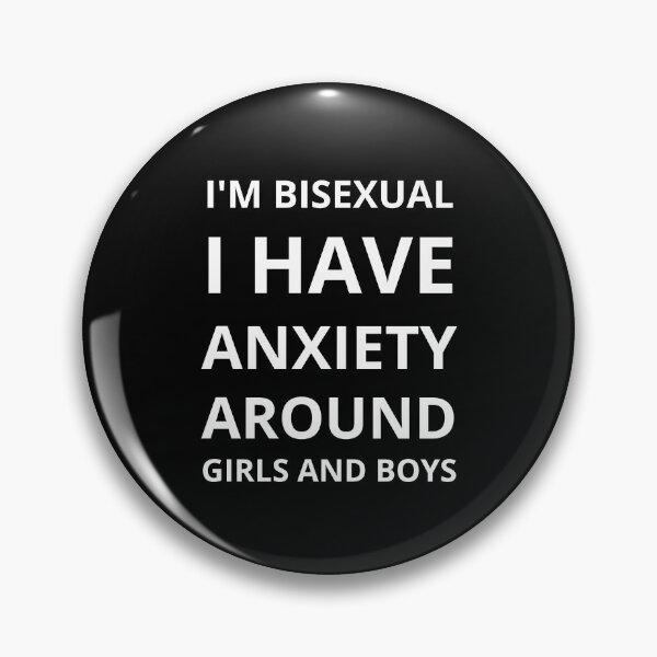 Item preview, I'm Bisexual I Have Anxiety Around Girls And Boys Bi Humor In Black designed and sold by LuckyKermit.