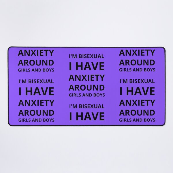 Item preview, I'm Bisexual I Have Anxiety Around Girls And Boys Bi Humor In Purple designed and sold by LuckyKermit.