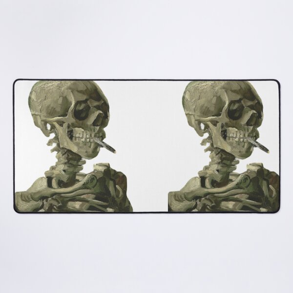 Item preview, Van Gogh portrait - Skull with a burning cigarette designed and sold by Storyphyle.