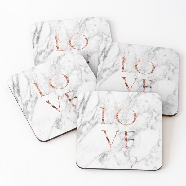 Item preview, Rose gold marble LOVE designed and sold by peggieprints.