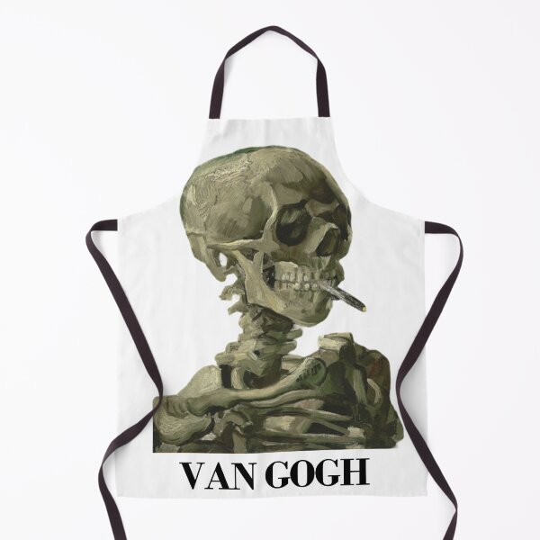 Item preview, Van Gogh portrait - Skull with a burning cigarette designed and sold by Storyphyle.