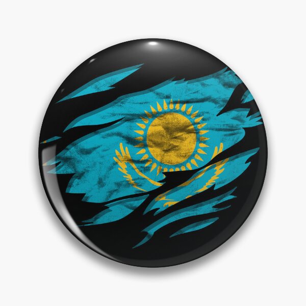 Item preview, Ripped Rip Open Kazakhstan Flag Palm designed and sold by rafaeltto.