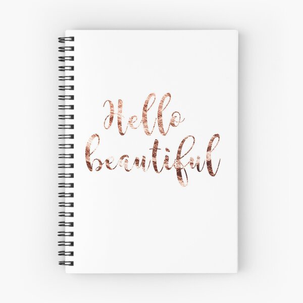 Item preview, Hello beautiful rose gold designed and sold by peggieprints.