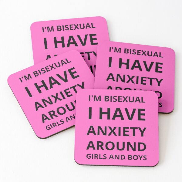 Item preview, Soy bisexual Tengo ansiedad con las niñas y los niños Bi humor en rosa designed and sold by LuckyKermit.