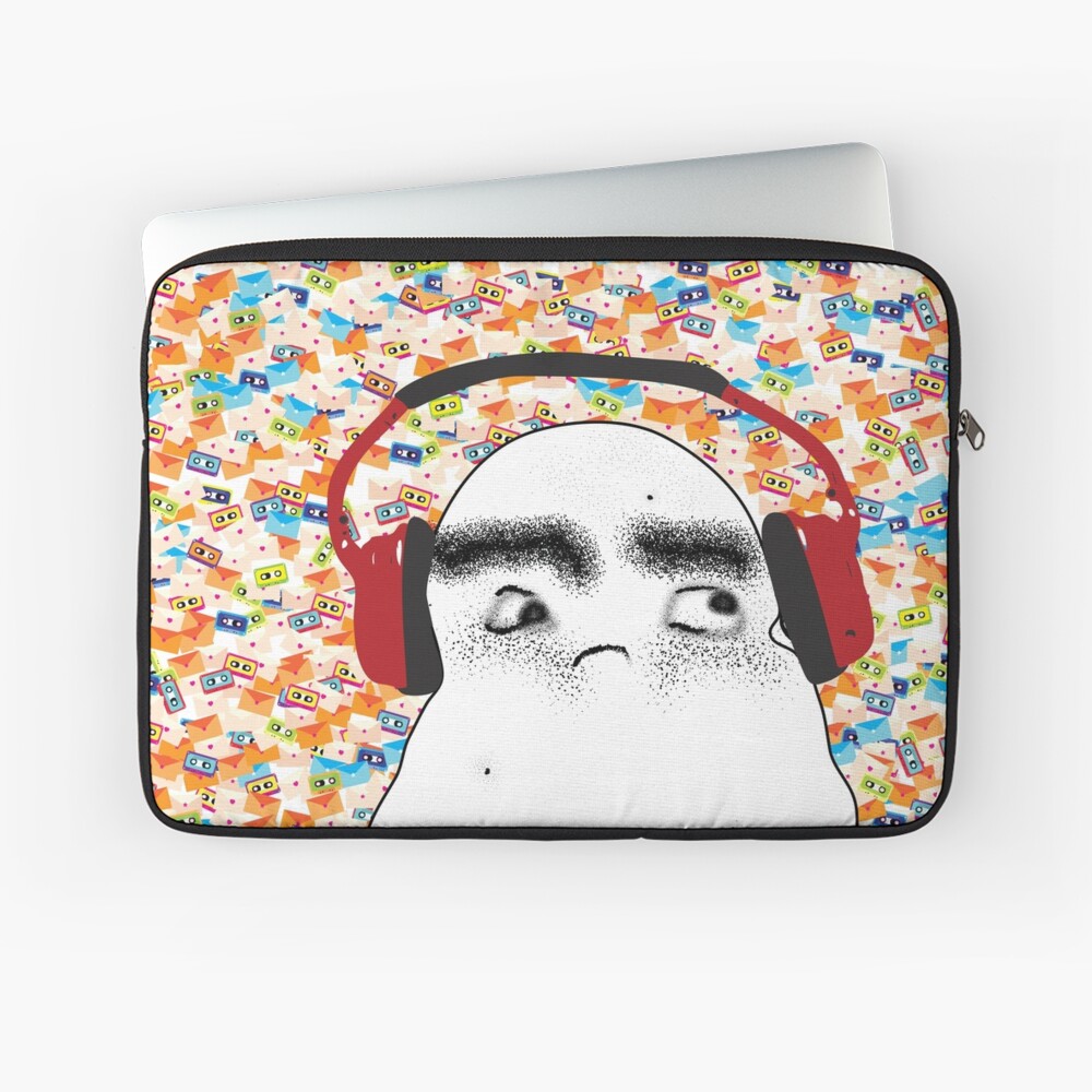 Angry Potato Man Tuning Out Laptop Sleeve