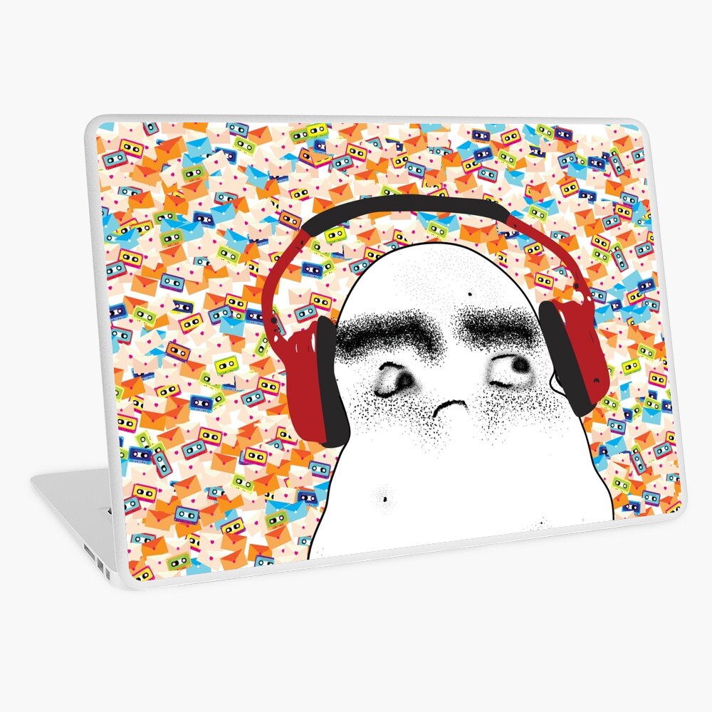 Angry Potato Man Tuning Out Laptop Skin