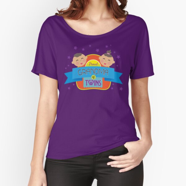 Proud Grandma (boy/girl twins) Relaxed Fit T-Shirt