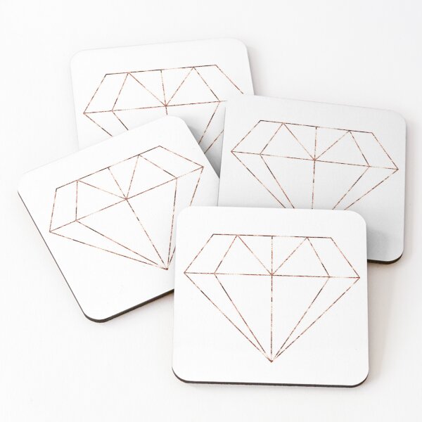 Item preview, Rose gold diamond designed and sold by peggieprints.