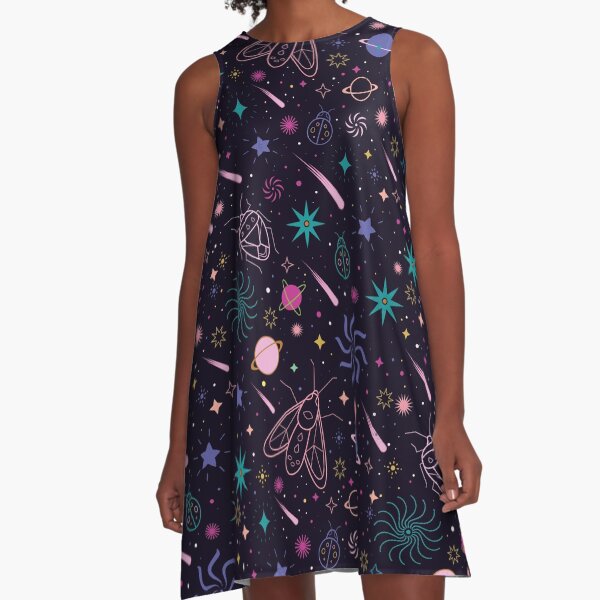 Bug Galaxy A-Line Dress
