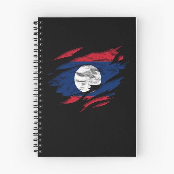 Item preview,  Ripped Rip Open Laos Flag Palm designed and sold by rafaeltto.