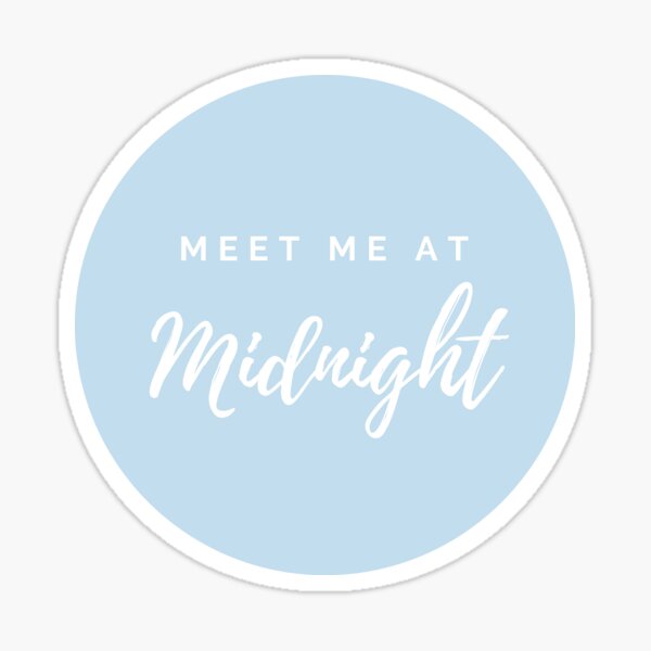 Taylor Swift Meet Me At Midnight” Sticker Button Sticker For Sale