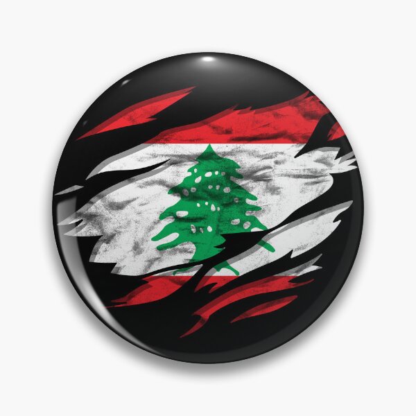 Item preview, Ripped Rip Open Lebanon Flag Palm designed and sold by rafaeltto.